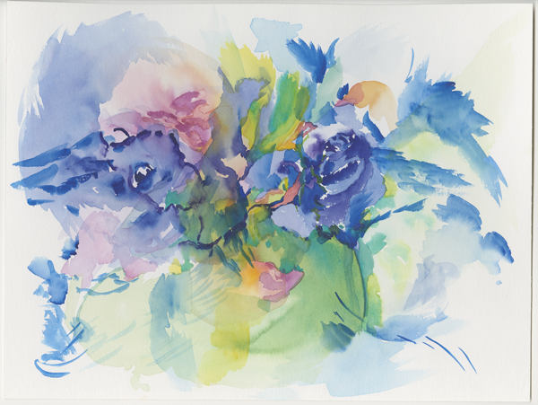 2005-02-21_f-meze-lila-rosen_3-1-3_119, watercolour, 30 × 40 cm (Kirsten Kötter)