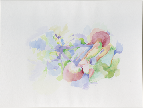 2005-04_05_s9, Salzburg, watercolour, 30 × 40 cm (Kirsten Kötter)