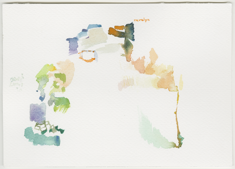 2015-07-18_51-3_9-5_documenta_carolyn_christov-bakargiev, water colour, 17 x 24 cm (Kirsten Kötter)