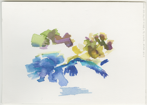 2016-08-23_39-45732_16-81212_minze-fels-2, Pietrapaola (Italy, Calabria), watercolour, 17 × 24 cm (Kirsten Kötter)